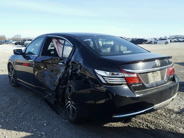 1HGCR2F56HA230473 - 2017 HONDA ACCORD SPO BLACK photo 3