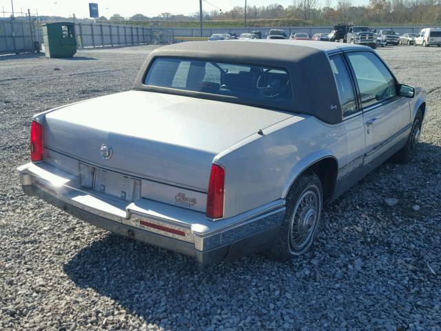 1G6EL1154JU627455 - 1988 CADILLAC ELDORADO SILVER photo 4