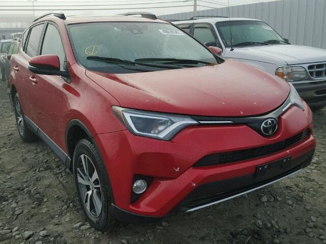 2T3RFREV7HW566114 - 2017 TOYOTA RAV4 XLE RED photo 1