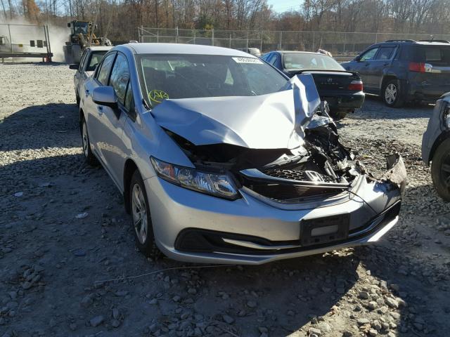 2HGFB2F51DH530418 - 2013 HONDA CIVIC LX SILVER photo 1