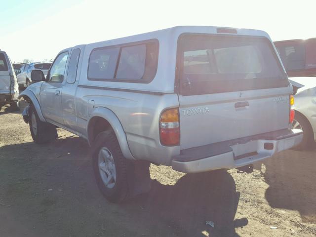 5TESN92N01Z867620 - 2001 TOYOTA TACOMA XTR SILVER photo 3