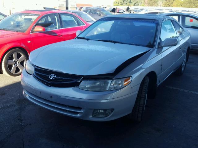 2T1CF28P31C530947 - 2001 TOYOTA CAMRY SOLA SILVER photo 2