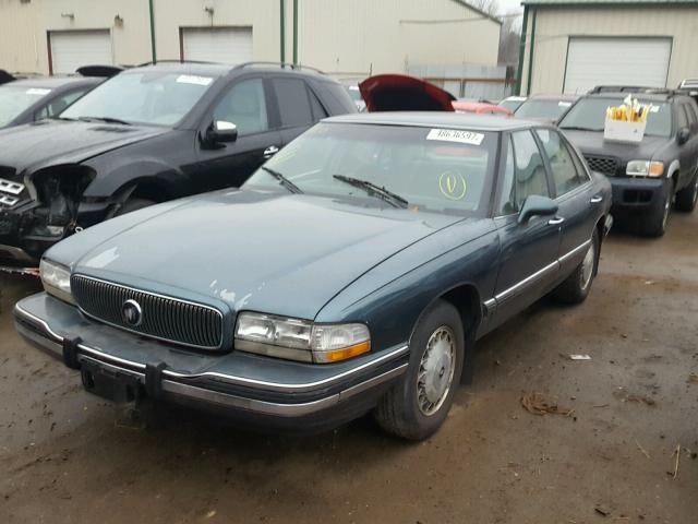 1G4HP52L9SH511841 - 1995 BUICK LESABRE CU BLUE photo 2