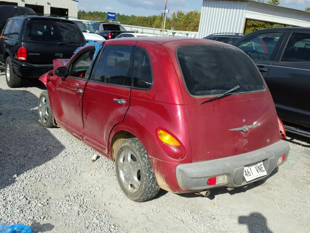 3C4FY48B63T615160 - 2003 CHRYSLER PT CRUISER RED photo 3