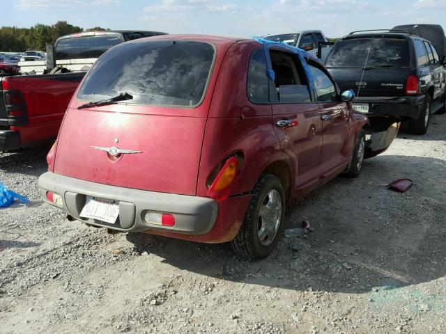 3C4FY48B63T615160 - 2003 CHRYSLER PT CRUISER RED photo 4