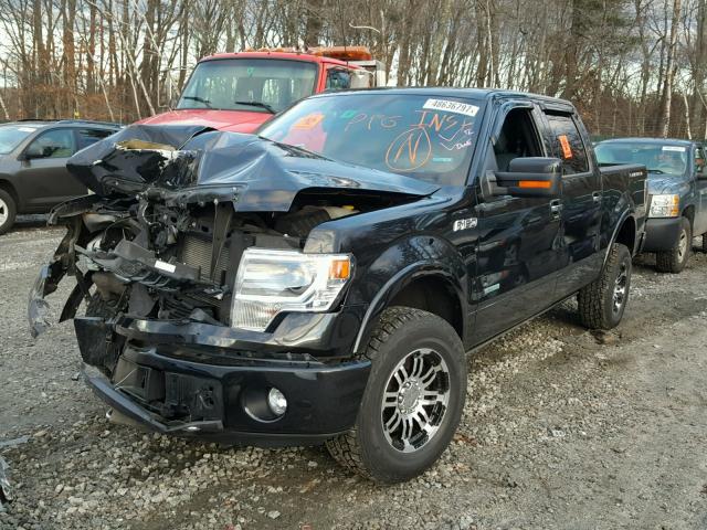 1FTFW1ET3EFB72481 - 2014 FORD F150 SUPER BLACK photo 2