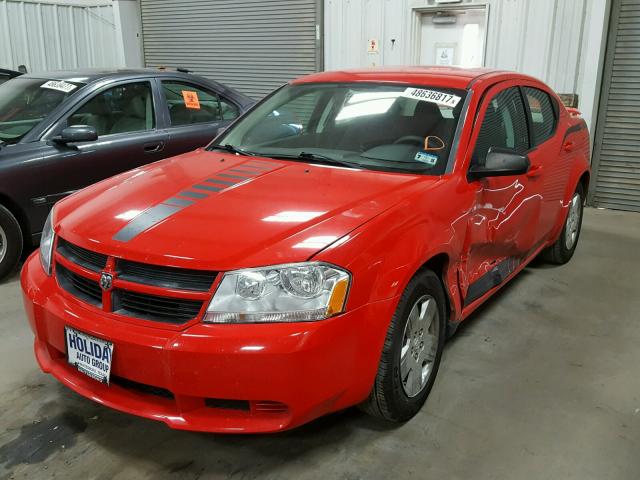 1B3LC46BX9N569024 - 2009 DODGE AVENGER SE RED photo 2