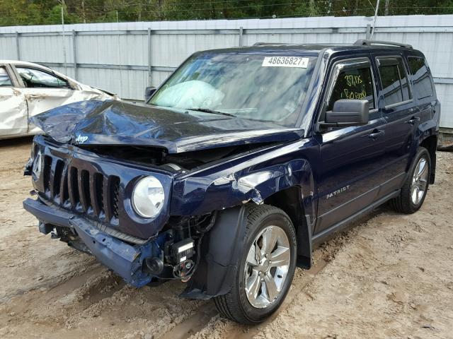 1C4NJPFB1ED744713 - 2014 JEEP PATRIOT LA BLUE photo 2