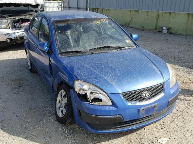 KNADE123X66153665 - 2006 KIA RIO BLUE photo 1