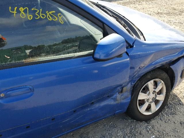 KNADE123X66153665 - 2006 KIA RIO BLUE photo 9