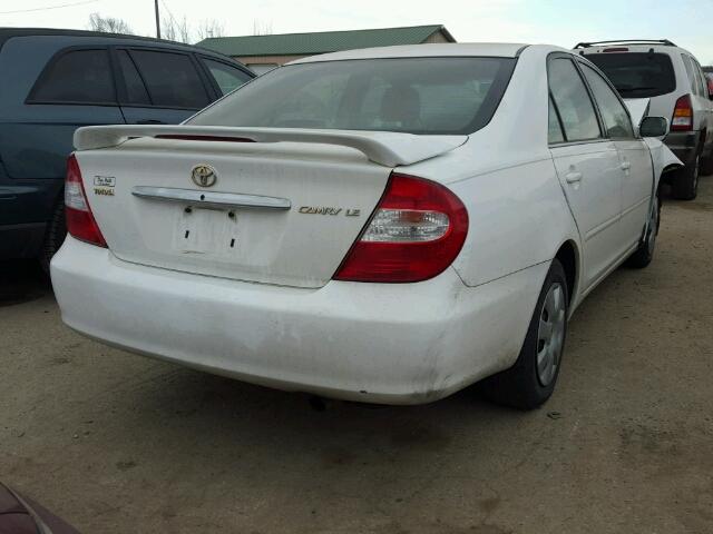 4T1BE32KX4U263391 - 2004 TOYOTA CAMRY LE WHITE photo 4