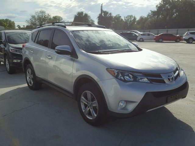 JTMWFREV6FJ033380 - 2015 TOYOTA RAV4 XLE SILVER photo 1