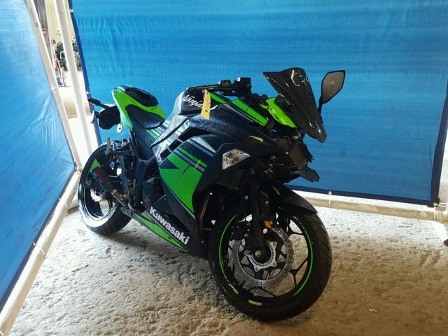 JKAEX8B18HDA35196 - 2017 KAWASAKI EX300 B GREEN photo 1