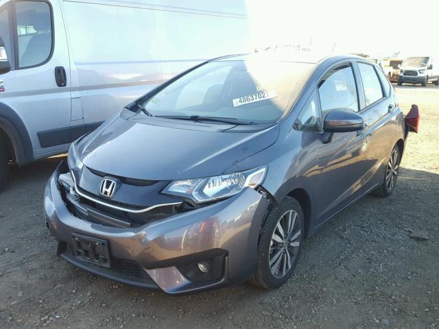 JHMGK5H76GS014277 - 2016 HONDA FIT EX GRAY photo 2