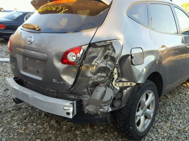 JN8AS58V08W146147 - 2008 NISSAN ROGUE S GRAY photo 9