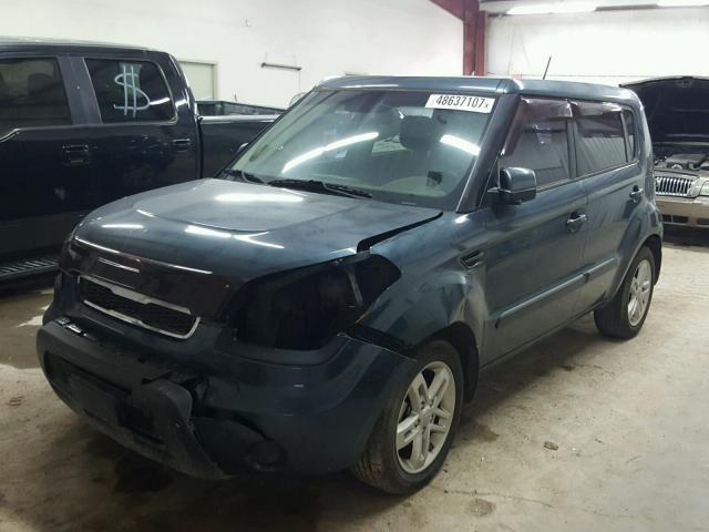 KNDJT2A26B7302278 - 2011 KIA SOUL + BLUE photo 2