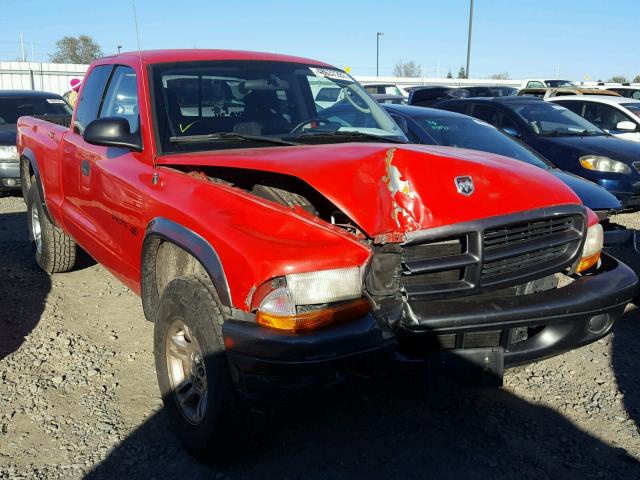 1B7GG12X72S549809 - 2002 DODGE DAKOTA BAS RED photo 1