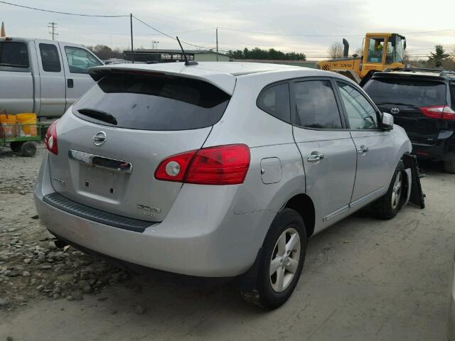 JN8AS5MV9DW627952 - 2013 NISSAN ROGUE S SILVER photo 4