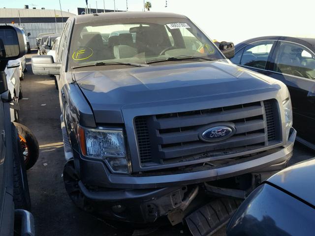 1FTFX1CF9CFB15600 - 2012 FORD F150 SUPER GRAY photo 1