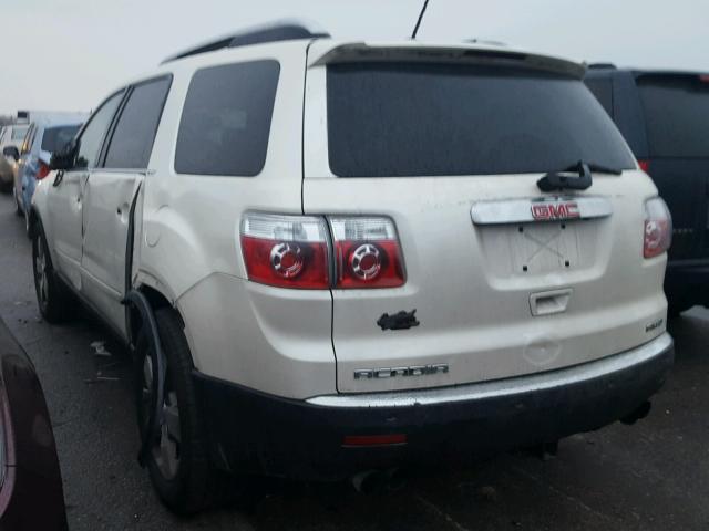 1GKEV33DX9J184446 - 2009 GMC ACADIA SLT WHITE photo 3