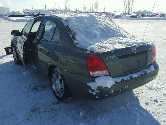 KMHDM45D61U150869 - 2001 HYUNDAI ELANTRA GL GREEN photo 3