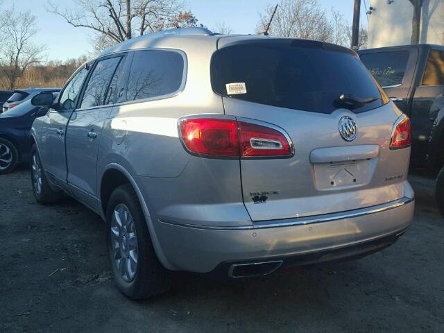 5GAKRCKD9EJ186091 - 2014 BUICK ENCLAVE ვერცხლისფერი ფოტო 3