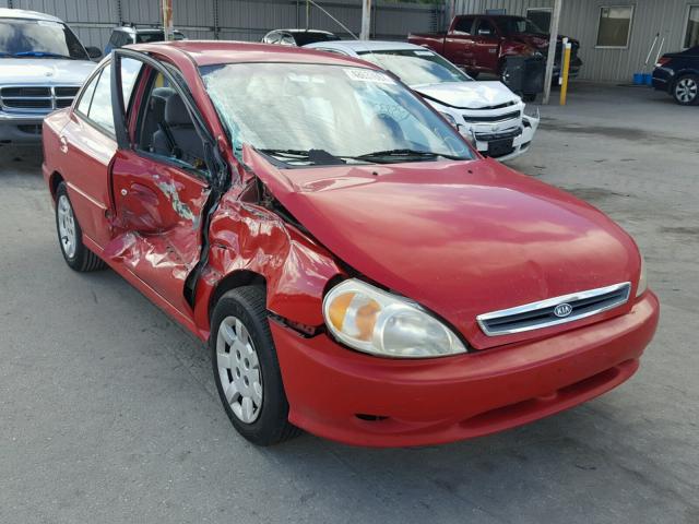 KNADC123726133003 - 2002 KIA RIO RED photo 1