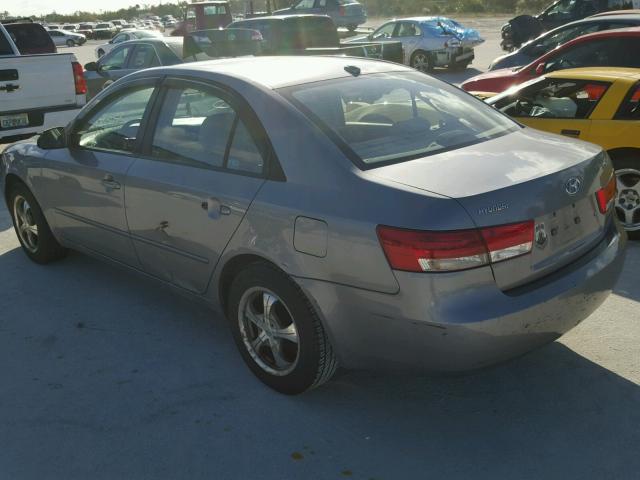 5NPET46C97H250517 - 2007 HYUNDAI SONATA GLS GRAY photo 3