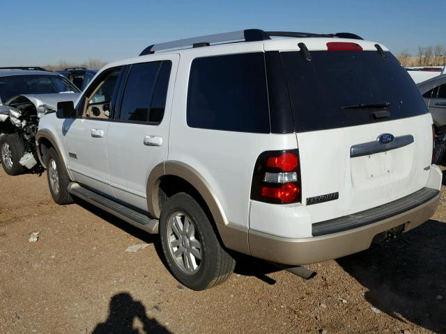 1FMEU74E67UB22286 - 2007 FORD EXPLORER E WHITE photo 3