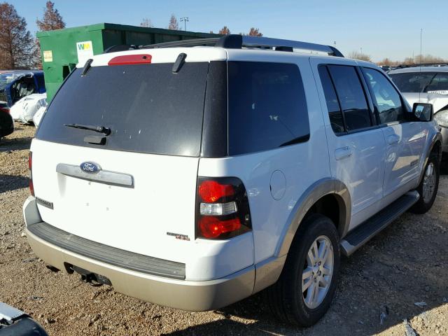 1FMEU74E67UB22286 - 2007 FORD EXPLORER E WHITE photo 4