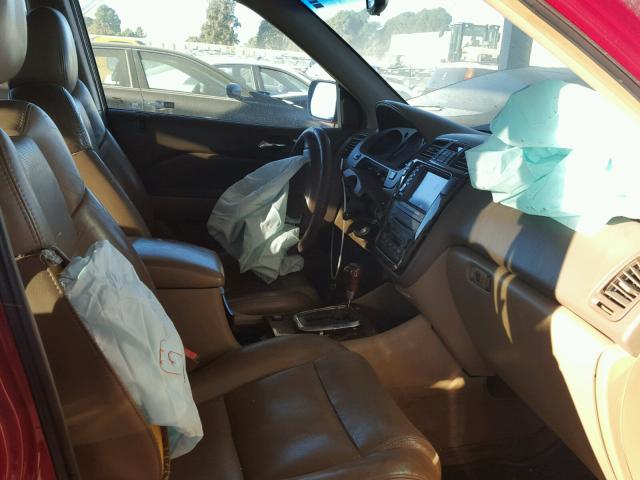 2HNYD18842H507161 - 2002 ACURA MDX TOURIN BURGUNDY photo 5