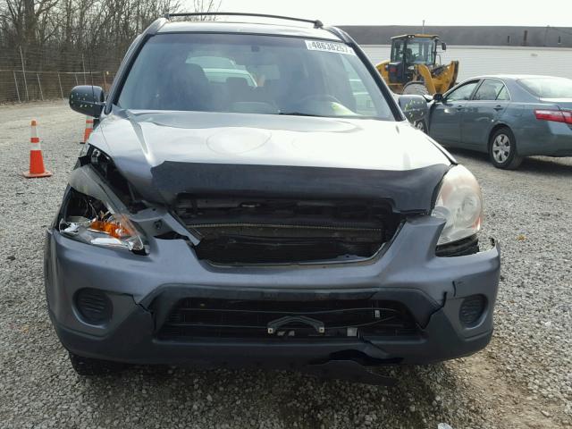 JHLRD78935C053596 - 2005 HONDA CR-V SE GRAY photo 9