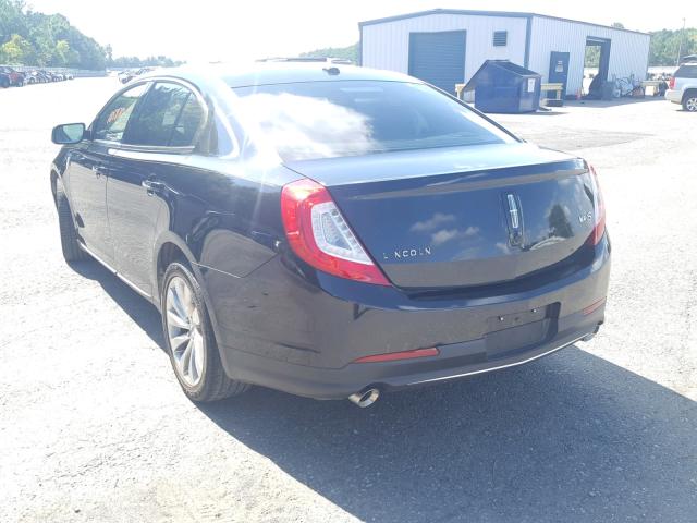 1LNHL9DK3DG604841 - 2013 LINCOLN MKS BLACK photo 3