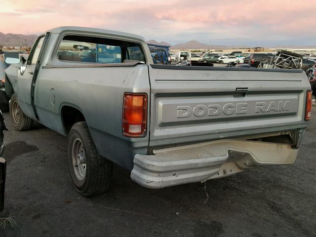 1B7HE16Y0MS228436 - 1991 DODGE D-SERIES D BLUE photo 3