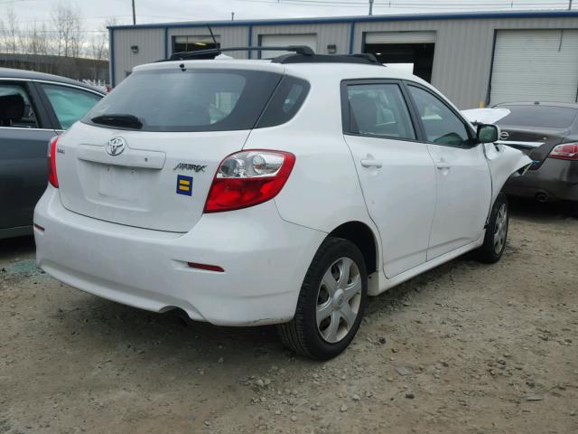 2T1KU40E49C021615 - 2009 TOYOTA COROLLA MA WHITE photo 4