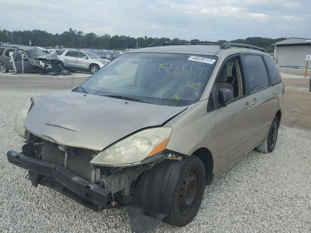 5TDZA23C16S441454 - 2006 TOYOTA SIENNA CE GOLD photo 2