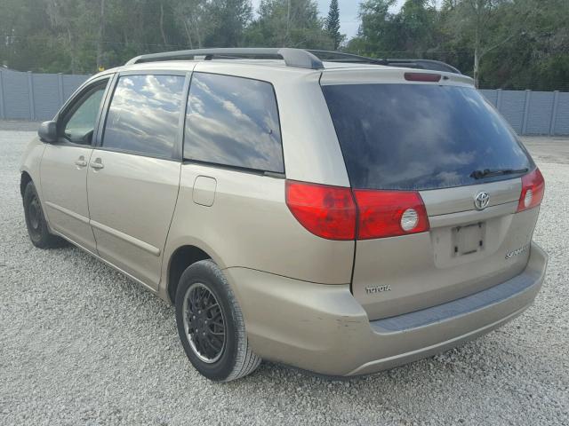 5TDZA23C16S441454 - 2006 TOYOTA SIENNA CE GOLD photo 3