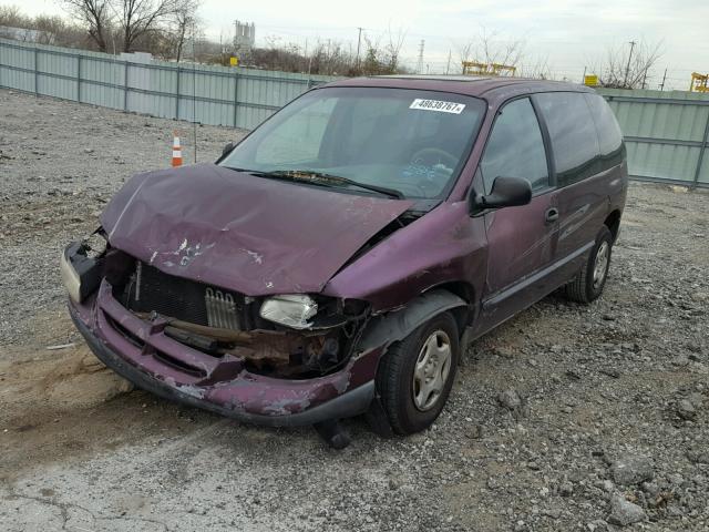 2B4FP25B7YR730739 - 2000 DODGE CARAVAN PURPLE photo 2