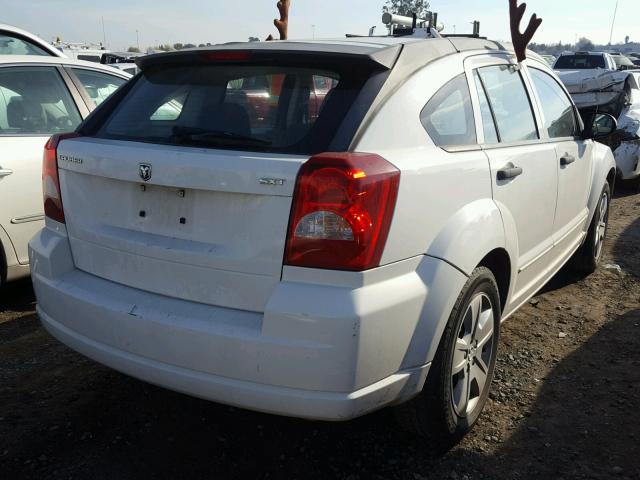 1B3HB48B17D520965 - 2007 DODGE CALIBER SX WHITE photo 4