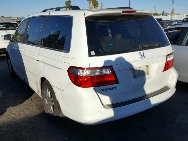 5FNRL384X6B447257 - 2006 HONDA ODYSSEY EX WHITE photo 3