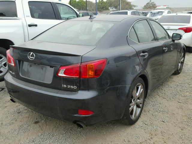 JTHBF5C25A5111714 - 2010 LEXUS IS 250 CHARCOAL photo 4