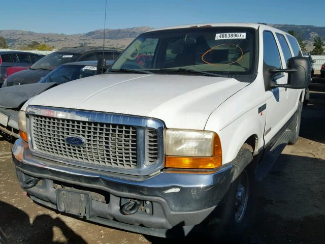 1FMNU40F81EB64747 - 2001 FORD EXCURSION WHITE photo 2