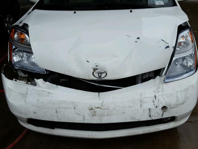 JTDKB20U697864797 - 2009 TOYOTA PRIUS WHITE photo 9