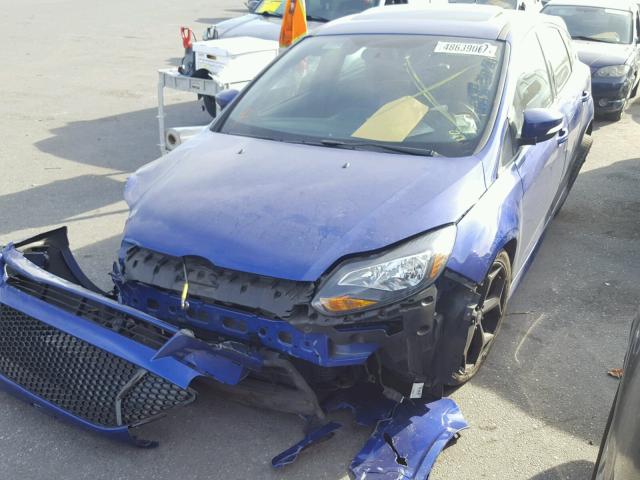 1FADP3L92EL255074 - 2014 FORD FOCUS ST BLUE photo 2