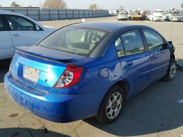 1G8AJ52F83Z133096 - 2003 SATURN ION LEVEL BLUE photo 4