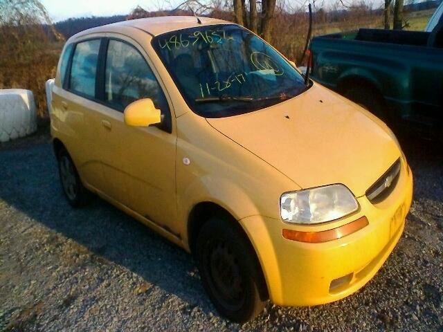 KL1TD666X6B664701 - 2006 CHEVROLET AVEO BASE YELLOW photo 1