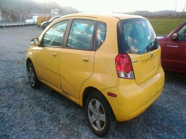 KL1TD666X6B664701 - 2006 CHEVROLET AVEO BASE YELLOW photo 3