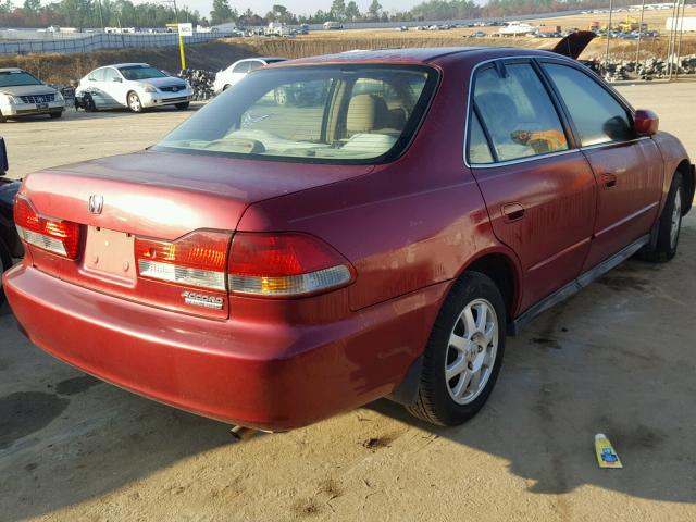 1HGCG56722A004897 - 2002 HONDA ACCORD SE MAROON photo 4