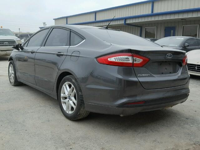 3FA6P0H78GR234961 - 2016 FORD FUSION SE GRAY photo 3