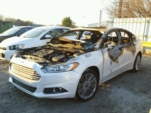 3FA6P0HD5ER132696 - 2014 FORD FUSION SE WHITE photo 2